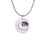 NMtlMrl Dots Heartline 1  Button Necklace