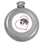 NMtlMrl Dots Heartline Hip Flask (5 oz)