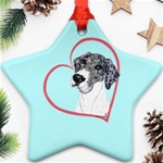 NMtlMrl Dots Heartline Star Ornament (Two Sides)