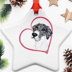 NMtlMrl Dots Heartline Star Ornament (Two Sides) from ArtsNow.com Back