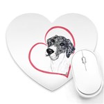 NMtlMrl Dots Heartline Mousepad (Heart)