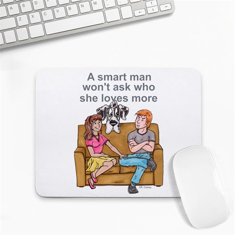 NH Smart Man Small Mousepad from ArtsNow.com Front