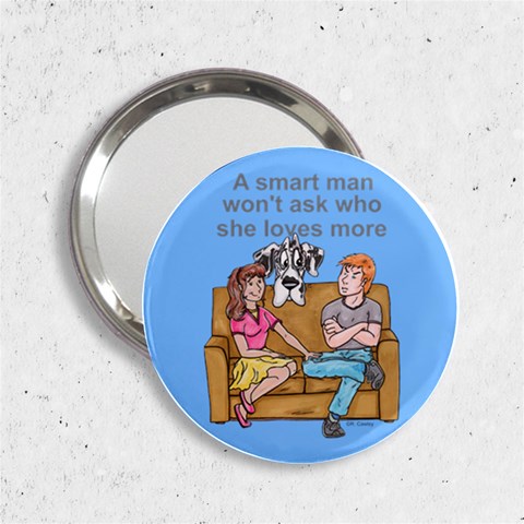 NH Smart Man 2.25  Handbag Mirror from ArtsNow.com Front