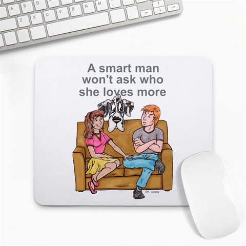NH Smart Man Large Mousepad from ArtsNow.com Front