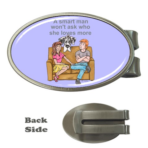 NH Smart Man Money Clip (Oval) from ArtsNow.com Front