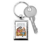 NH Smart Man Key Chain (Rectangle)