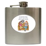 NH Smart Man Hip Flask (6 oz)