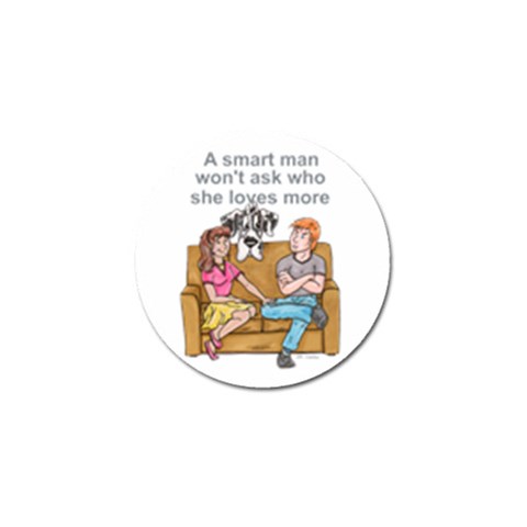 NH Smart Man Golf Ball Marker from ArtsNow.com Front