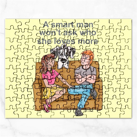NH Smart Man Jigsaw Puzzle (Rectangular) from ArtsNow.com Front
