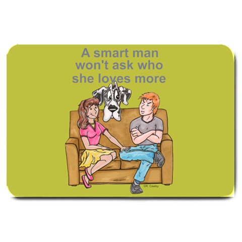 NH Smart Man Large Doormat from ArtsNow.com 30 x20  Door Mat