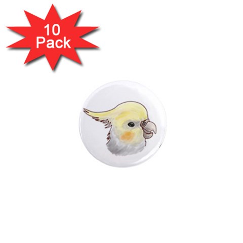 Love My Cockatiel 1  Mini Magnet (10 pack)  from ArtsNow.com Front