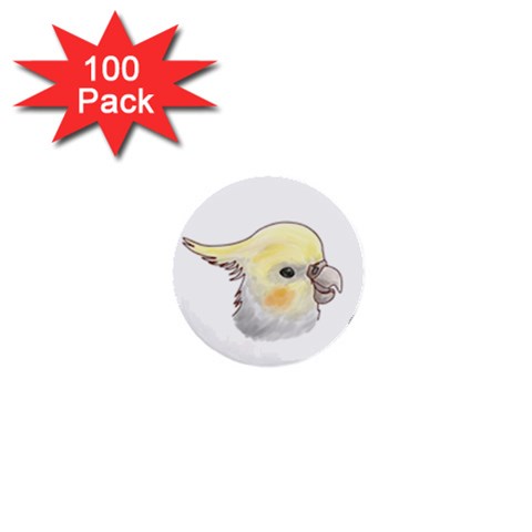 Love My Cockatiel 1  Mini Button (100 pack)  from ArtsNow.com Front