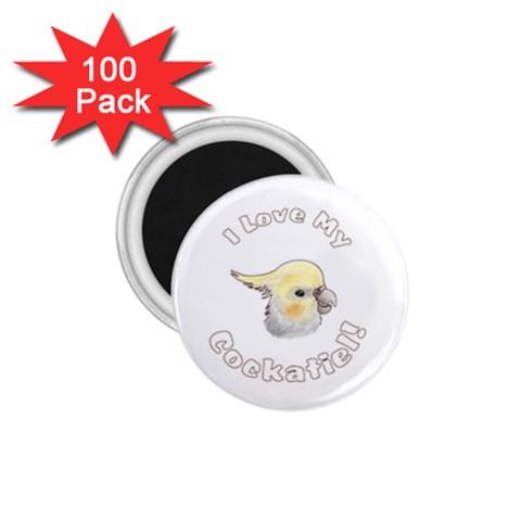 Love My Cockatiel 1.75  Magnet (100 pack)  from ArtsNow.com Front