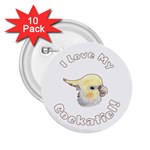 Love My Cockatiel 2.25  Button (10 pack)