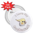 Love My Cockatiel 2.25  Button (100 pack)