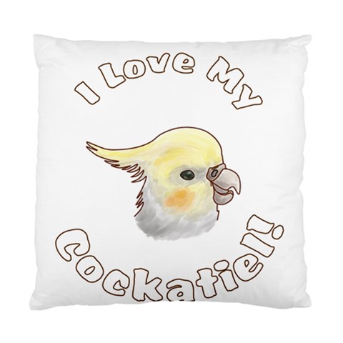 Love My Cockatiel Cushion Case (One Side) from ArtsNow.com Front