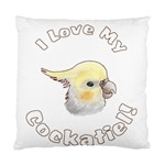 Love My Cockatiel Cushion Case (One Side)