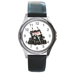 CBlk Pup space for rent Round Metal Watch