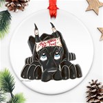 CBlk Pup space for rent Ornament (Round)