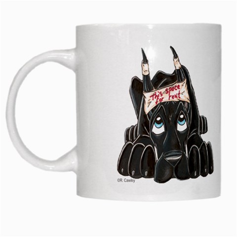 CBlk Pup space for rent White Mug from ArtsNow.com Left