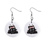 CBlk Pup space for rent 1  Button Earrings