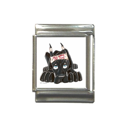 CBlk Pup space for rent Italian Charm (13mm) from ArtsNow.com Front