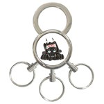 CBlk Pup space for rent 3-Ring Key Chain