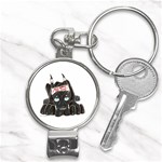 CBlk Pup space for rent Nail Clippers Key Chain