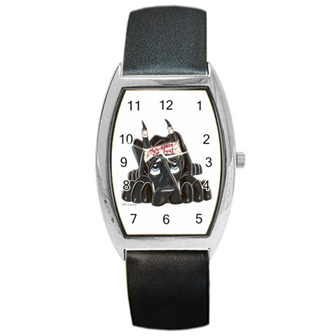 CBlk Pup space for rent Barrel Style Metal Watch from ArtsNow.com Front