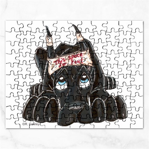 CBlk Pup space for rent Jigsaw Puzzle (Rectangular) from ArtsNow.com Front