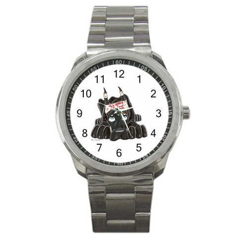 CBlk Pup space for rent Sport Metal Watch from ArtsNow.com Front