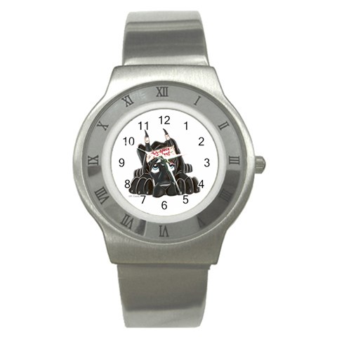 CBlk Pup space for rent Stainless Steel Watch from ArtsNow.com Front