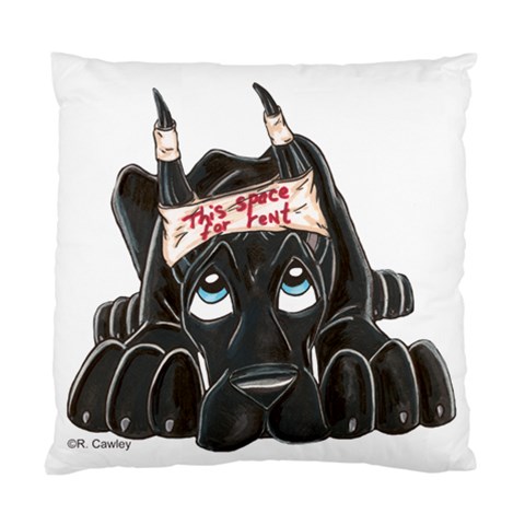 CBlk Pup space for rent Cushion Case (Two Sides) from ArtsNow.com Front