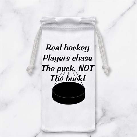 Chase The Puck Jewelry Bag from ArtsNow.com Front
