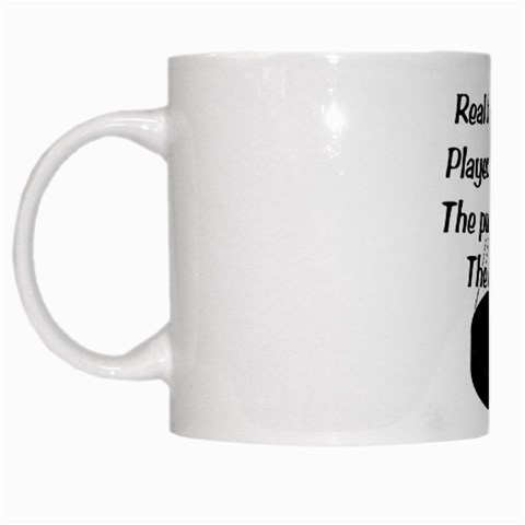 Chase The Puck White Mug from ArtsNow.com Left