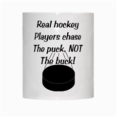 Chase The Puck White Mug from ArtsNow.com Center