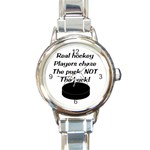 Chase The Puck Round Italian Charm Watch