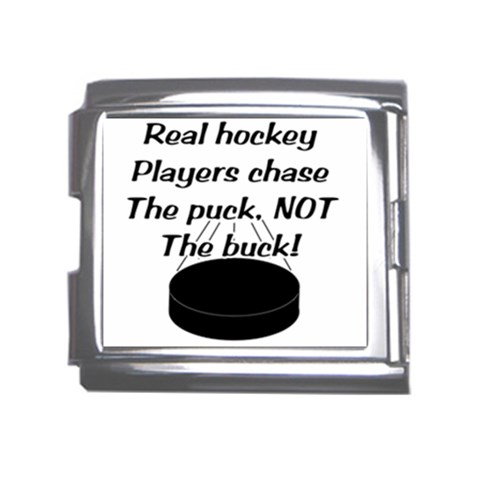 Chase The Puck Mega Link Italian Charm (18mm) from ArtsNow.com Front