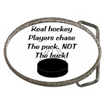 Chase The Puck Belt Buckle