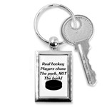 Chase The Puck Key Chain (Rectangle)