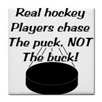 Chase The Puck Tile Coaster