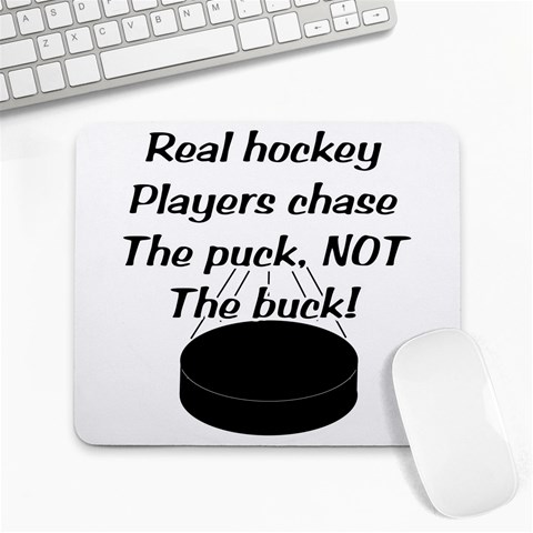 Chase The Puck Large Mousepad from ArtsNow.com Front