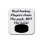 Chase The Puck Rubber Coaster (Square)