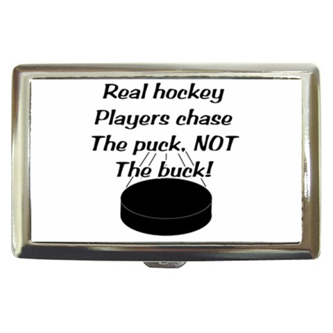 Chase The Puck Cigarette Money Case from ArtsNow.com Front