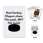 Chase The Puck Playing Cards Single Design