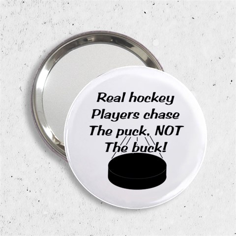 Chase The Puck 2.25  Handbag Mirror from ArtsNow.com Front