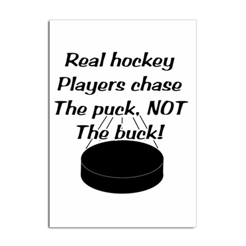 Chase The Puck Sticker A4 (100 pack) from ArtsNow.com Front