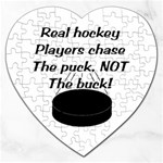 Chase The Puck Jigsaw Puzzle (Heart)