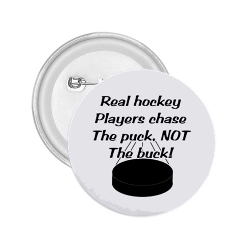 Chase The Puck 2.25  Button from ArtsNow.com Front
