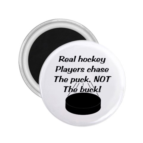 Chase The Puck 2.25  Magnet from ArtsNow.com Front